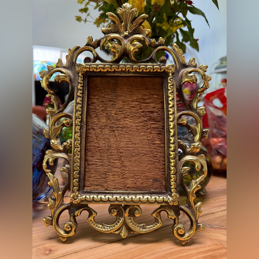 Ornate Cast Brass Frame
